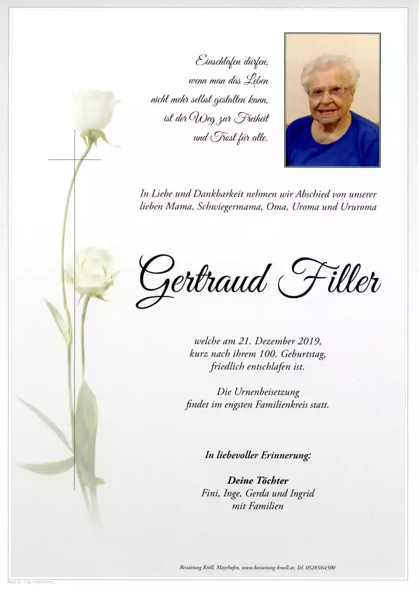 Parte von Gertraud Filler